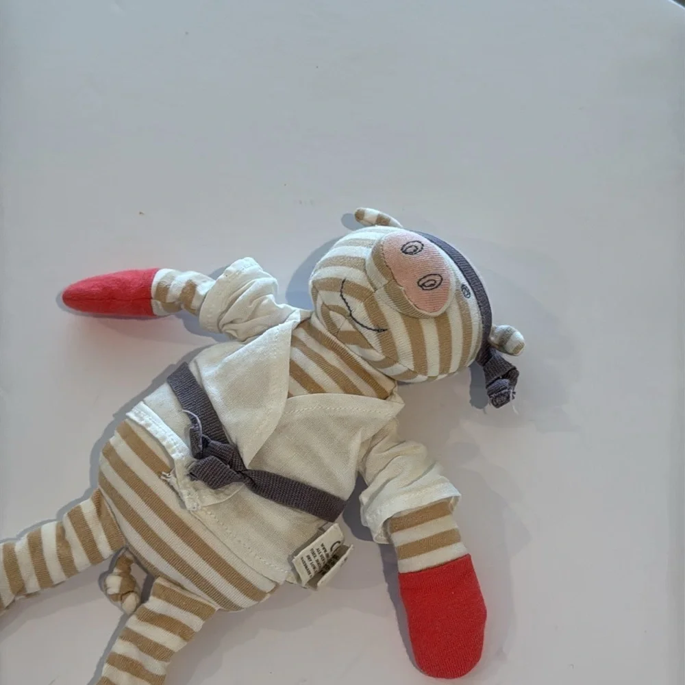 Apple‎ Park Organic Farm Buddies Pig Plush Karate Piggy Rattle